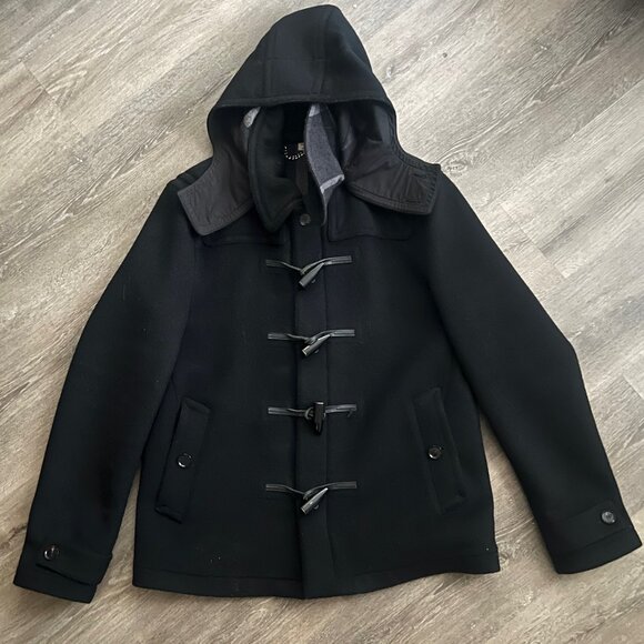 BURBERRY LONDON MENS TOGGLE WOOL COAT